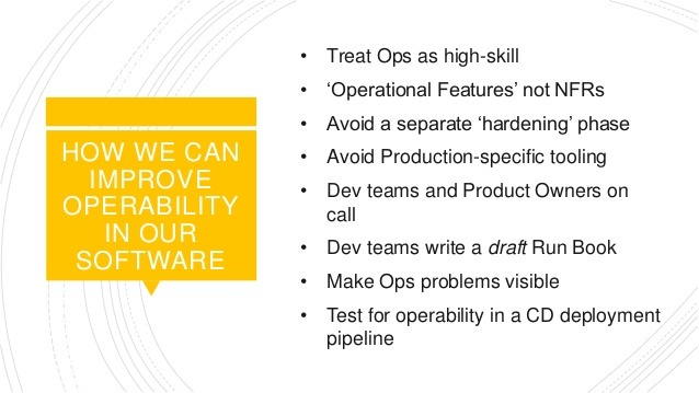 How we can improve operability in our software