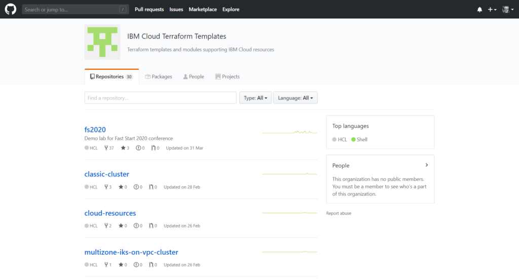 Infrastracture as Code: IBM Cloud Terraform templates