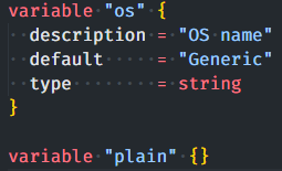 terraform aws structure of variables