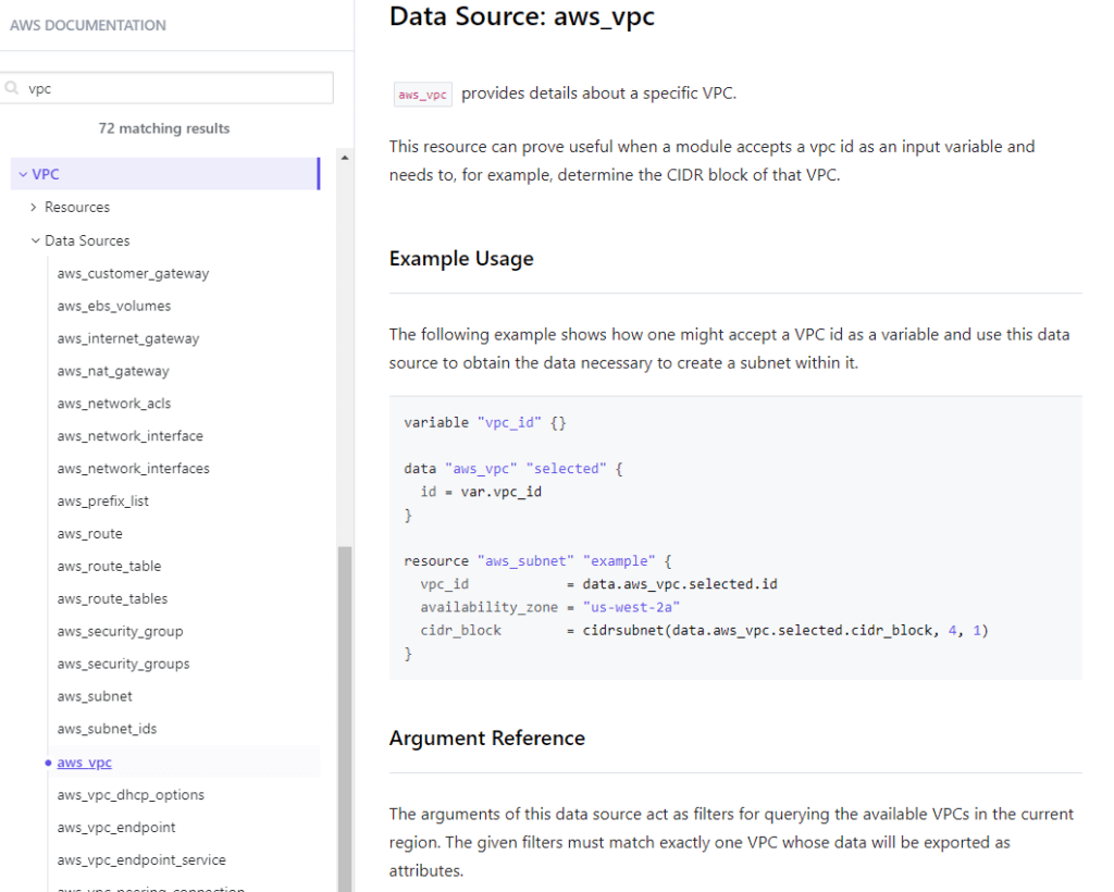 terraform aws data sources