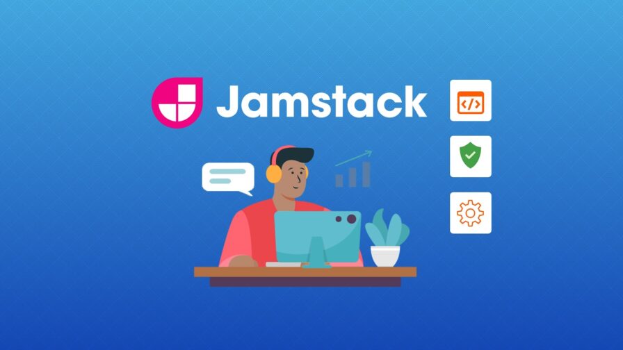 developer using jamstack