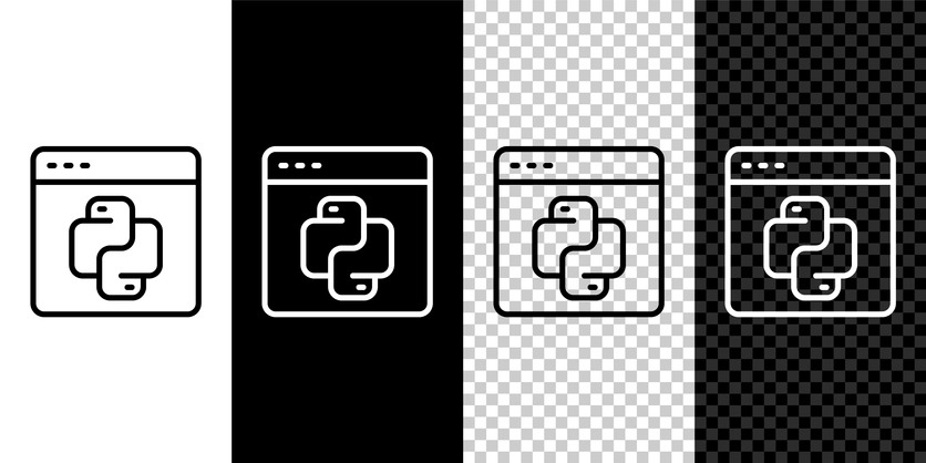 Python Logo repeated