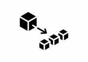 microservices digital transformation. From monolith to microservices concept.