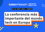 codemotion madrid banner, la conferencia tech más importante en Europa. Descubre la agenda y los nuevos speakers.