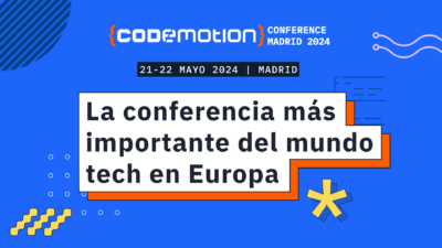 codemotion madrid banner, la conferencia tech más importante en Europa. Descubre la agenda y los nuevos speakers.
