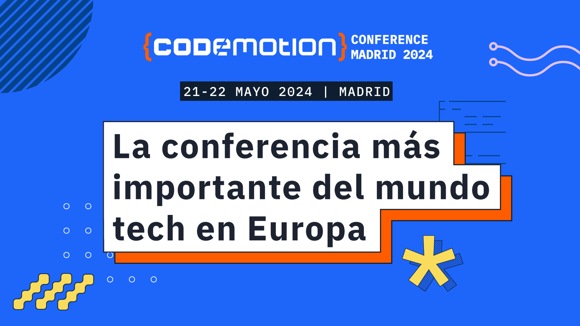 Cómo se hace Codemotion Madrid 2024