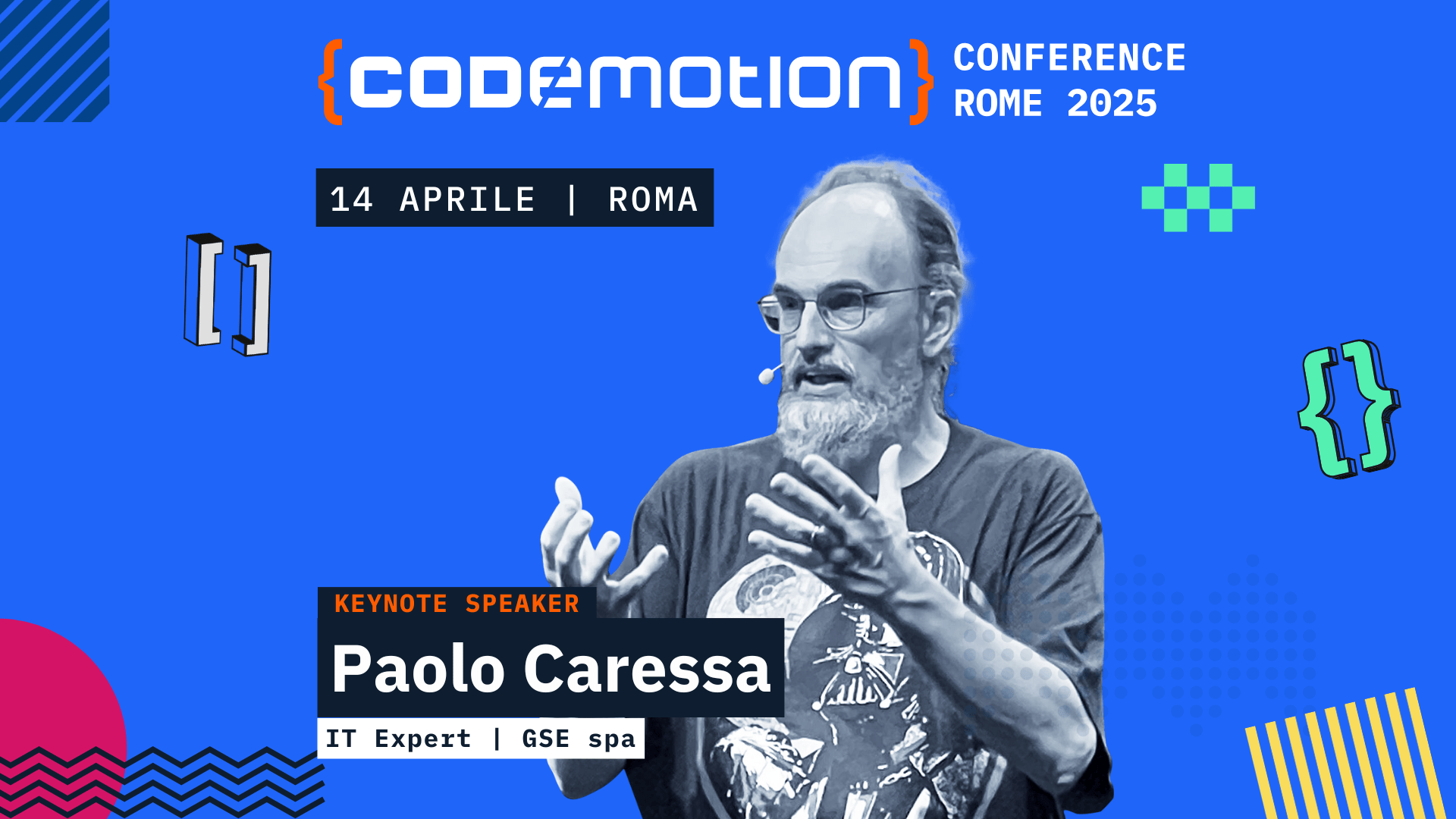 Primo keynote svelato! Paolo Caressa alla Codemotion Conference di Roma 2025