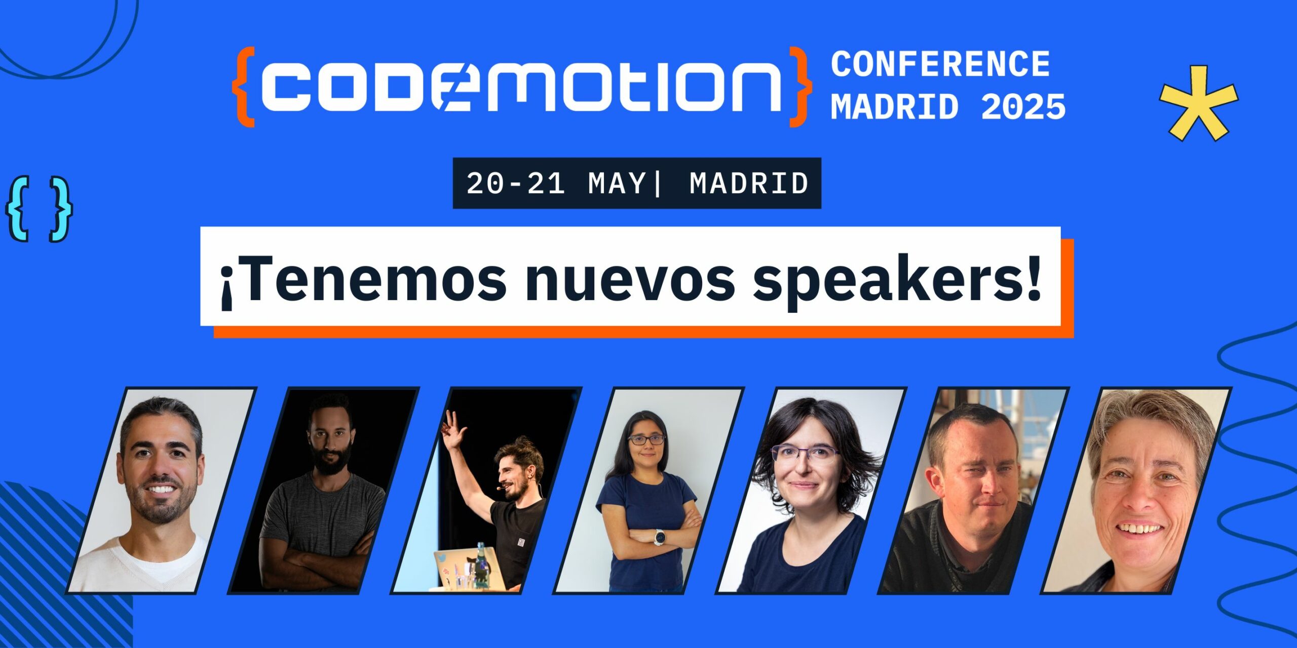 ¡Codemotion Madrid 2025 está por llegar y traemos nuevos speakers!