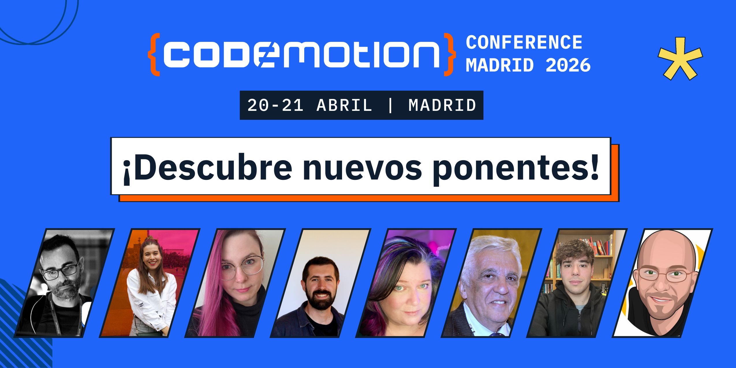 Los próximos nombres que harán temblar Codemotion Madrid 2026