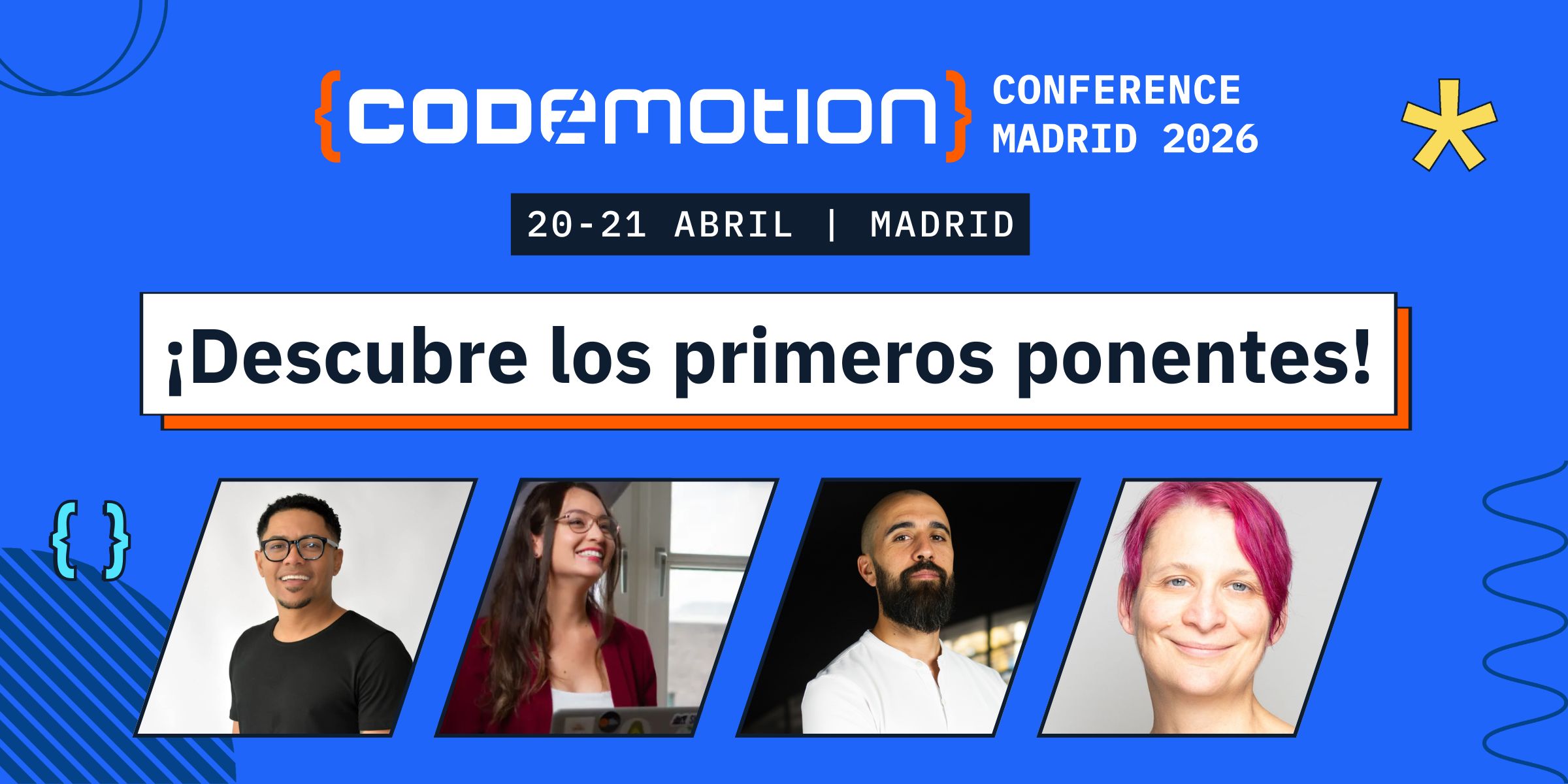 Primeros nombres que revolucionarán Codemotion Madrid 2026